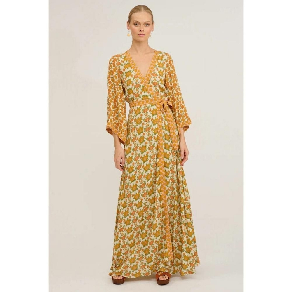 Nine Lives Bazaar Talulah Wrap Floral Maxi Dress